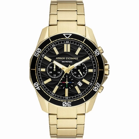 Armani Exchange Men's Watch - Spencer Quartz Yellow Gold Steel Bracelet | AX1958 men's watches best men's watches under $500 affordable men's watches men watches classic