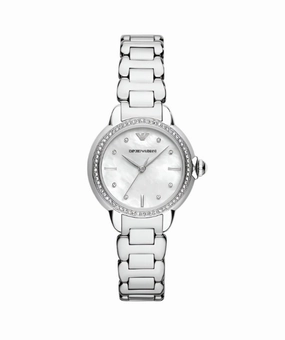 Armani Silver Dial Stainless Steel Watch Model AR11596 
