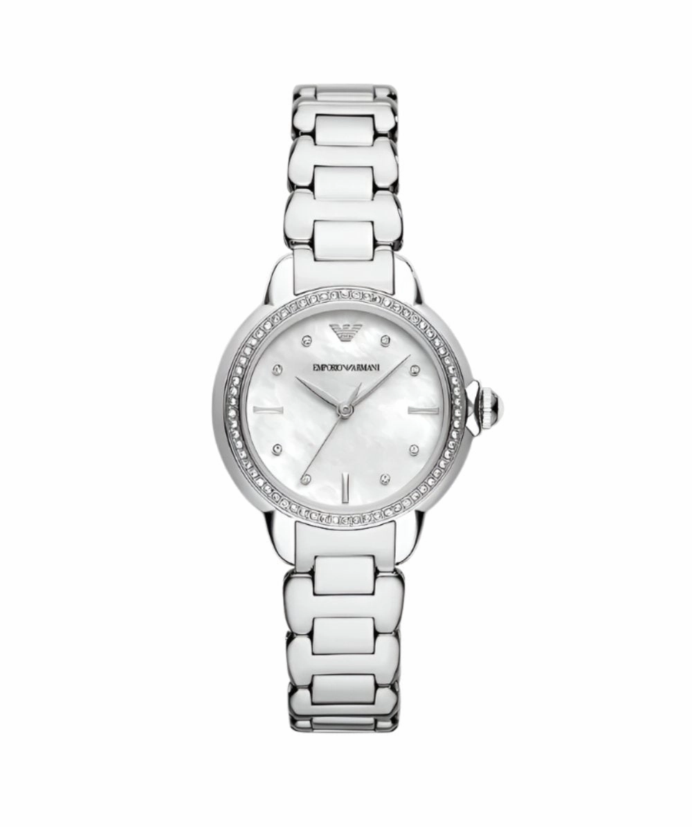 Armani Silver Dial Stainless Steel Watch Model AR11596 