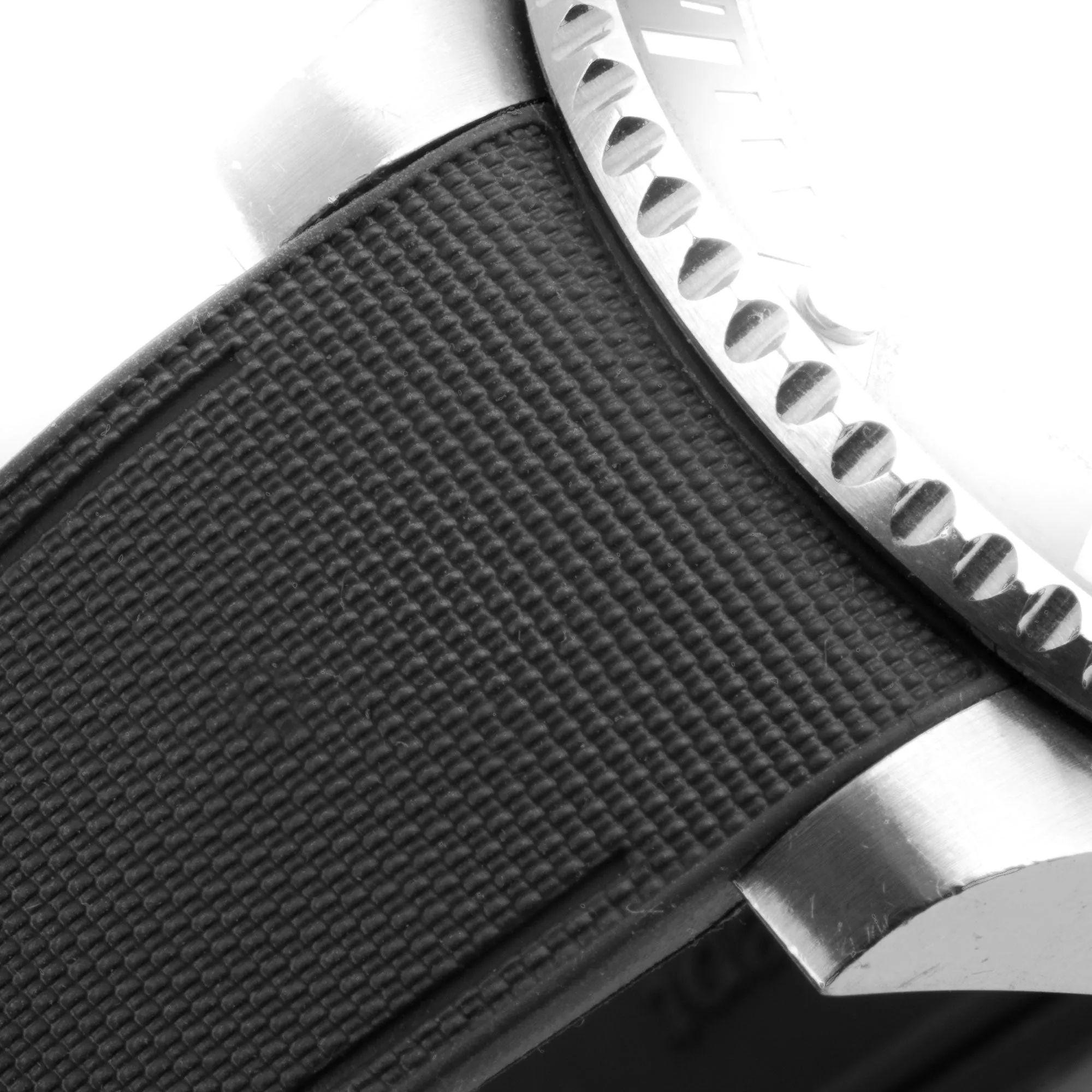 a??Rolex Oyster - R Strap Premium a?? Cordura pattern rubber watch band for Oyster Perpetual Date 35mm