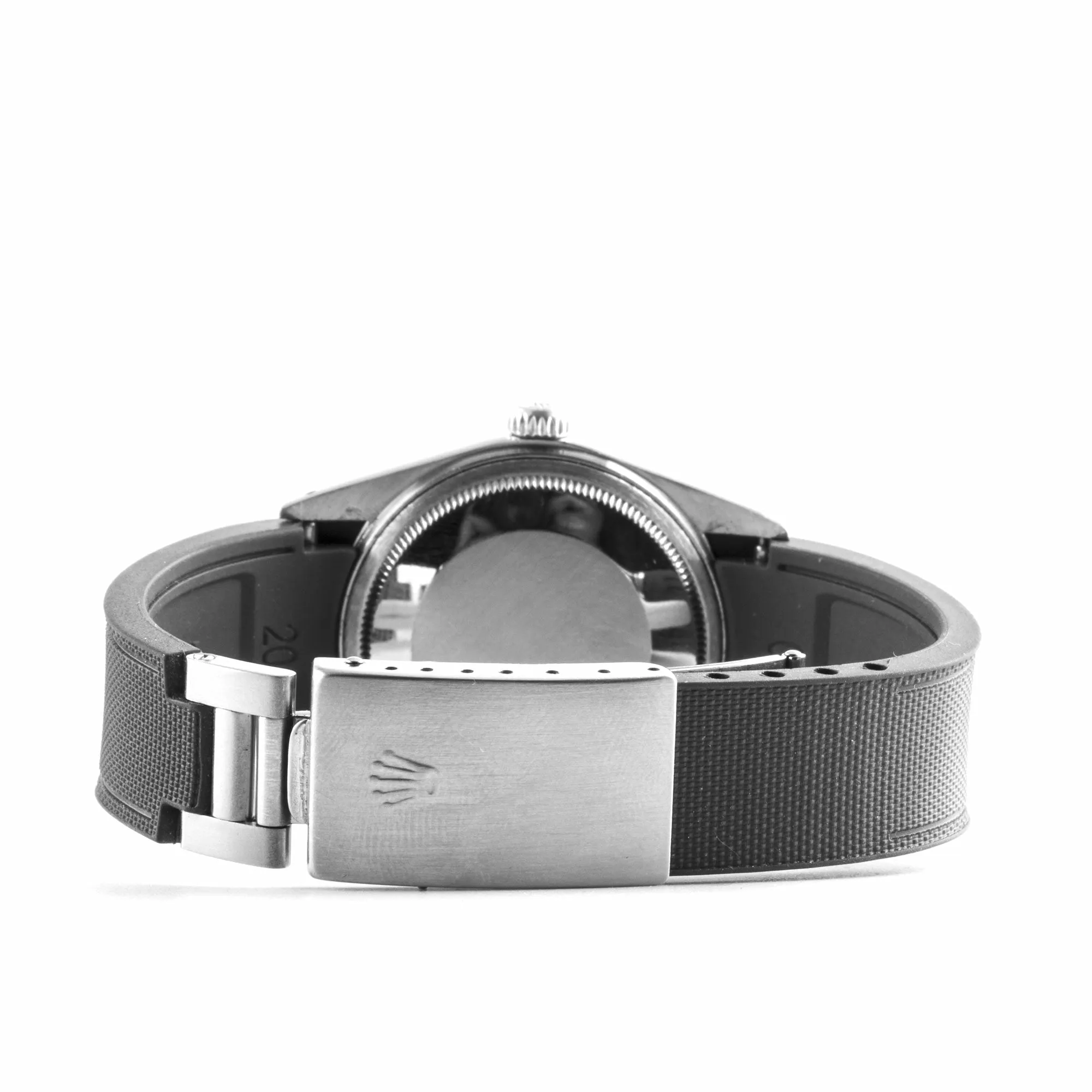 a??Rolex Oyster - R Strap Premium a?? Cordura pattern rubber watch band for Oyster Perpetual Datejust 36mm