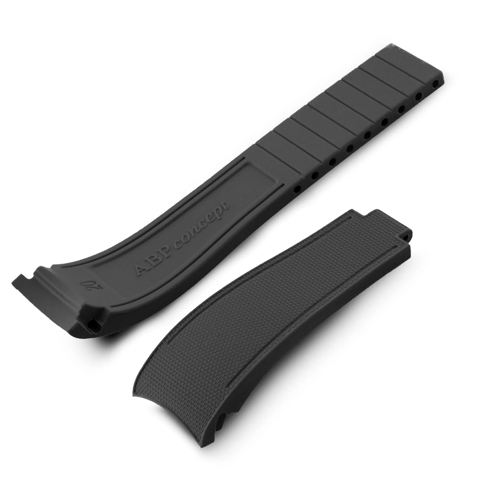 a??Rolex Oyster - R Strap Premium a?? Cordura pattern rubber watch band for Oyster Perpetual Datejust 36mm