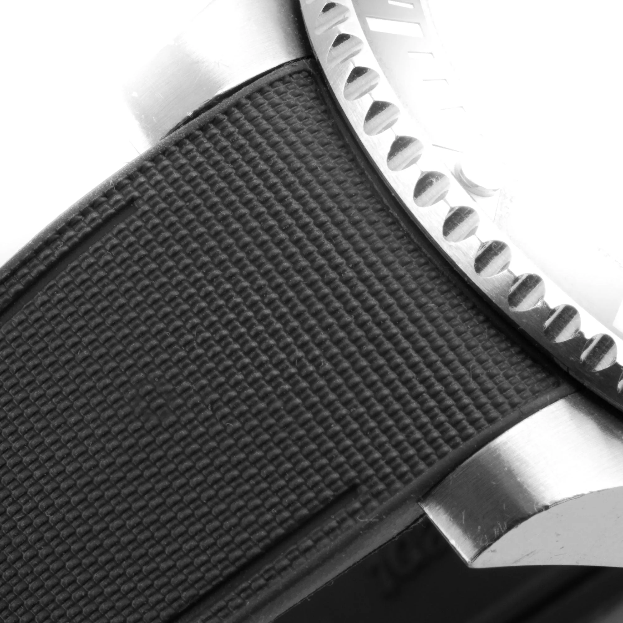 a??Rolex Oyster - R Strap Premium a?? Cordura pattern rubber watch band for Oyster Perpetual Datejust 36mm