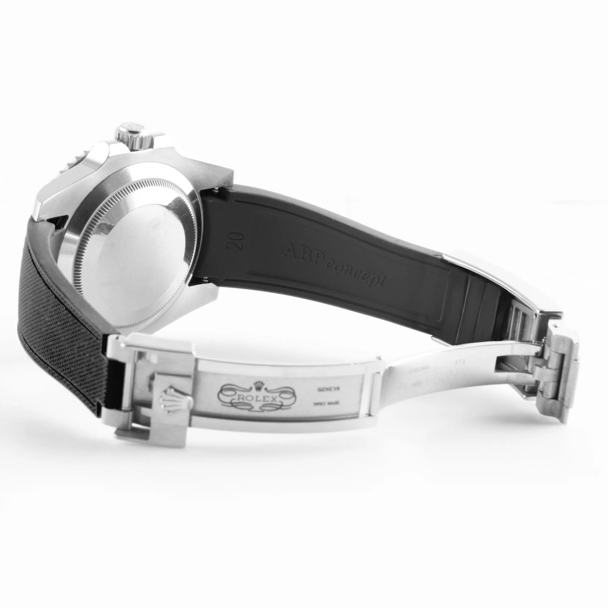 a??Rolex Oyster - R Strap Premium a?? Cordura pattern rubber watch band for Oyster Perpetual Datejust 36mm
