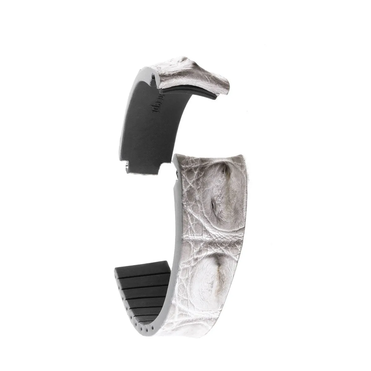 a??Rolex - R Strap leather watch band - Hornback alligator (black, brown, blue, grey, red, green...)