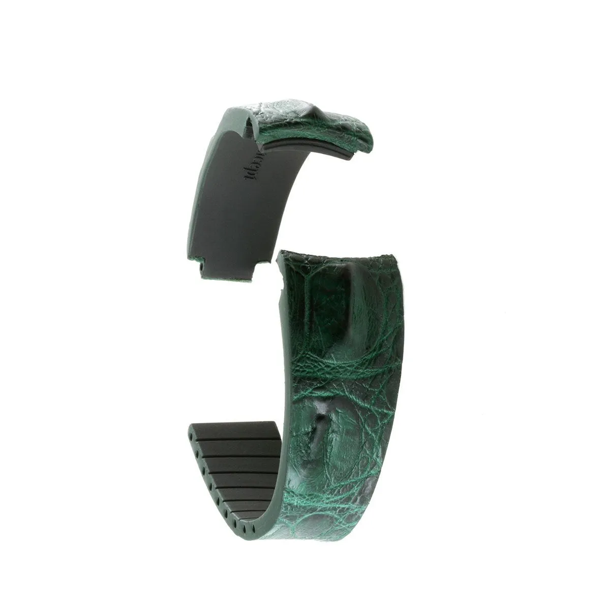 a??Rolex - R Strap leather watch band - Hornback alligator (black, brown, blue, grey, red, green...)
