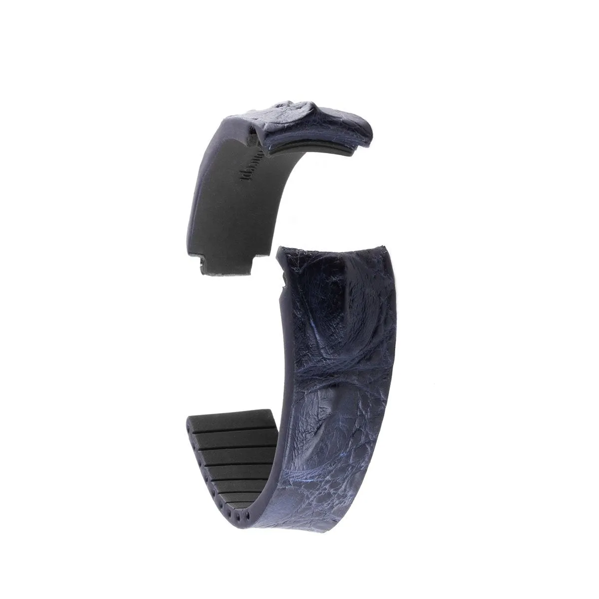 a??Rolex - R Strap leather watch band - Hornback alligator (black, brown, blue, grey, red, green...)