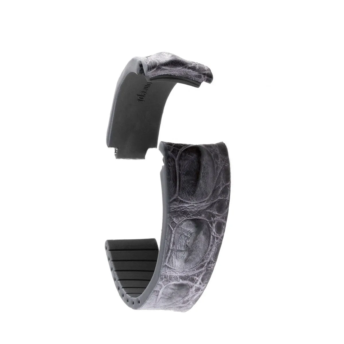 a??Rolex - R Strap leather watch band - Hornback alligator (black, brown, blue, grey, red, green...)