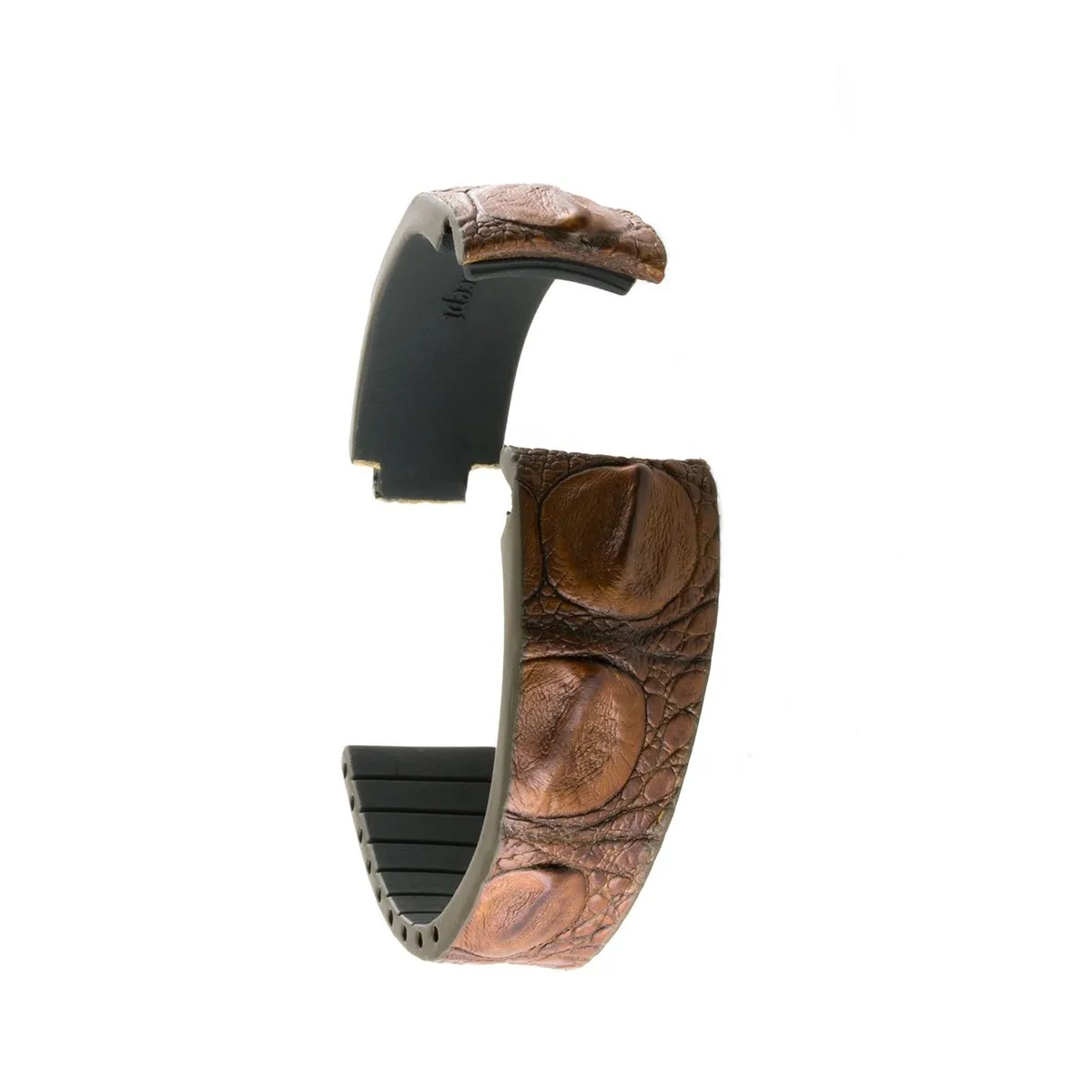 a??Rolex - R Strap leather watch band - Hornback alligator (black, brown, blue, grey, red, green...)
