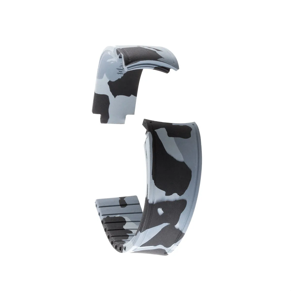 a??Rolex - R Strap watch band - Camo rubber (grey, blue, green)