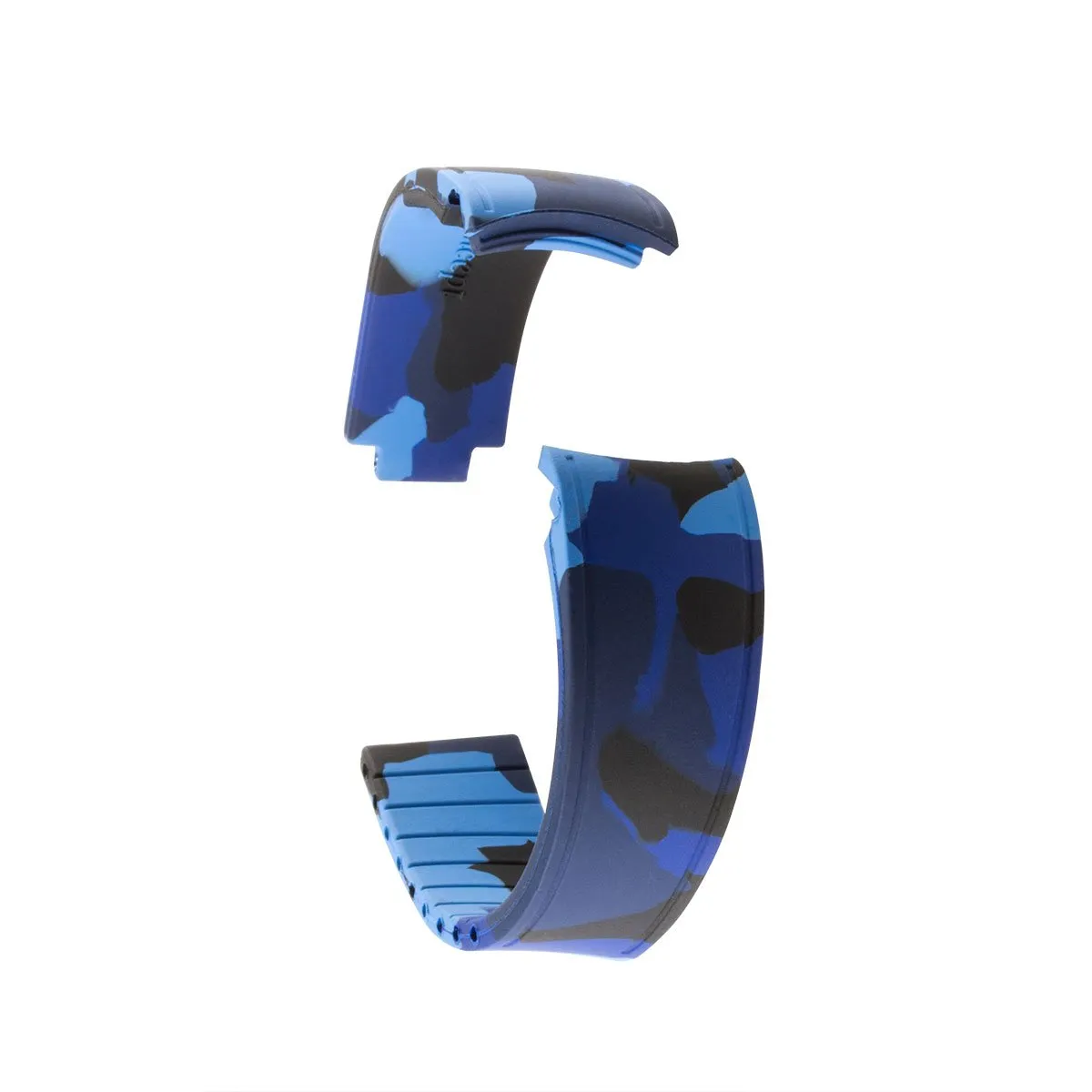 a??Rolex - R Strap watch band - Camo rubber (grey, blue, green)