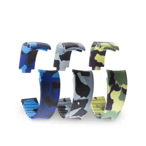a??Rolex - R Strap watch band - Camo rubber (grey, blue, green) Luxury watch bands Limited edition watch bands