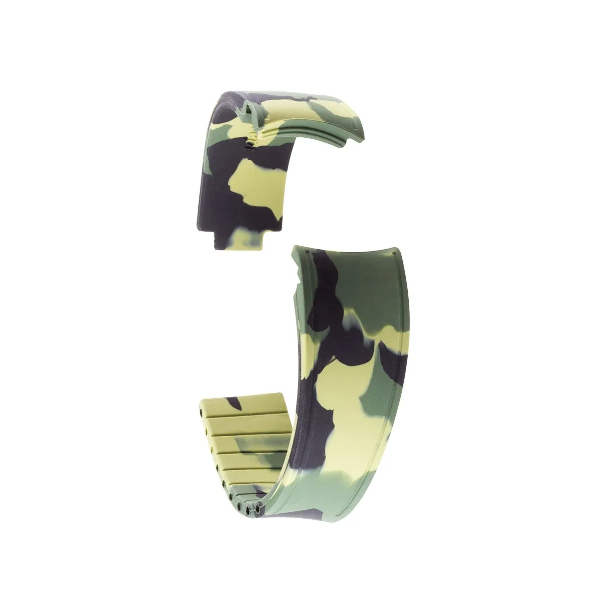 a??Rolex - R Strap watch band - Camo rubber (grey, blue, green)