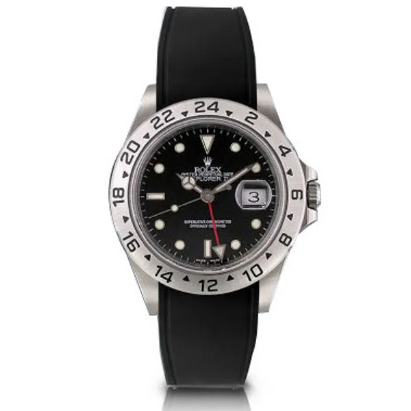 a??Rolex - R Strap watch band - Rubber (black, grey, blue, green, red, white, orange, kaki, white)