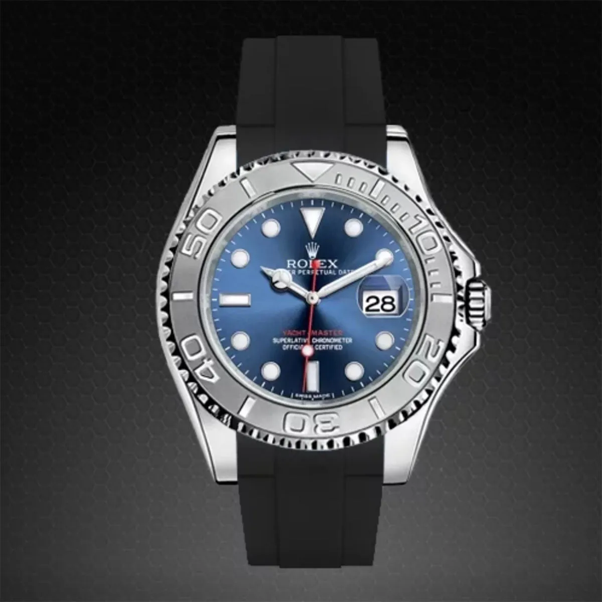 a??Rolex - Rubber B strap for Yachtmaster 40mm - Velcro?? Series