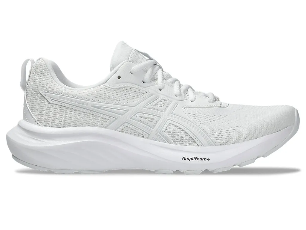 ASICS MEN'S GEL CONTEND 9 WHITE/GREY RUNNING SHOE
