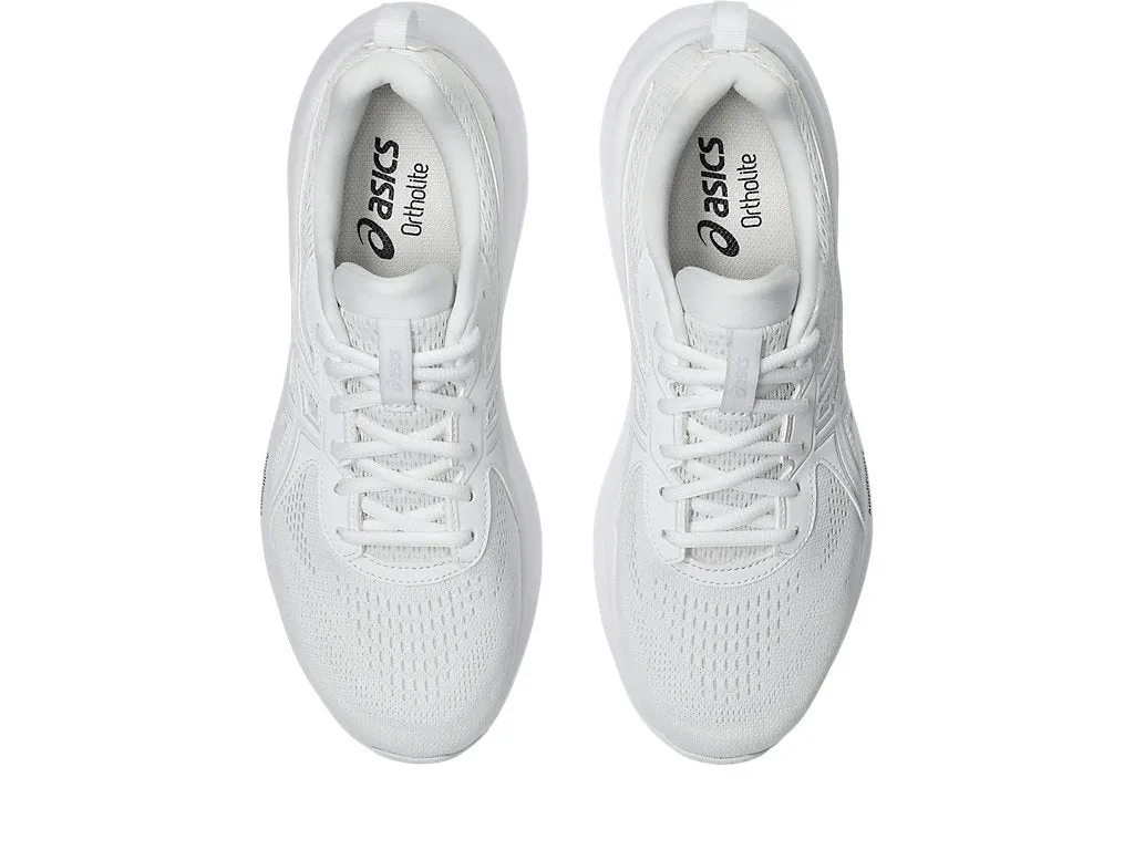 ASICS MEN'S GEL CONTEND 9 WHITE/GREY RUNNING SHOE