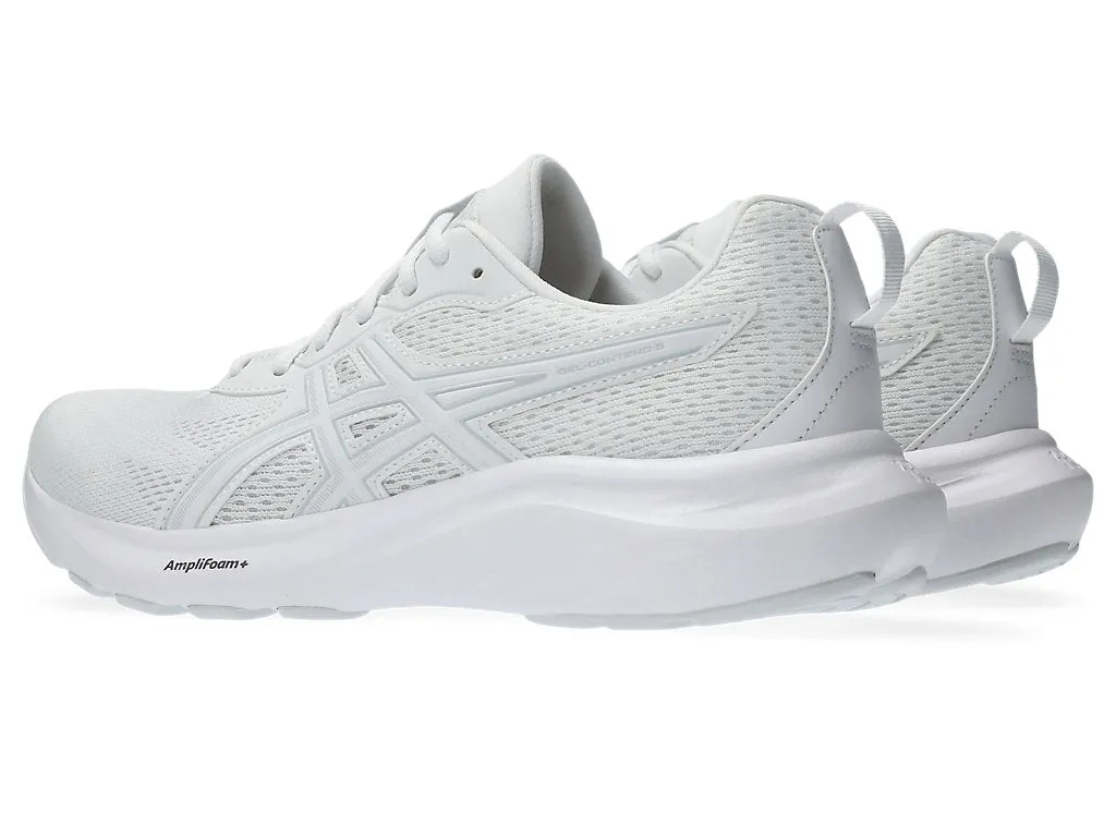 ASICS MEN'S GEL CONTEND 9 WHITE/GREY RUNNING SHOE