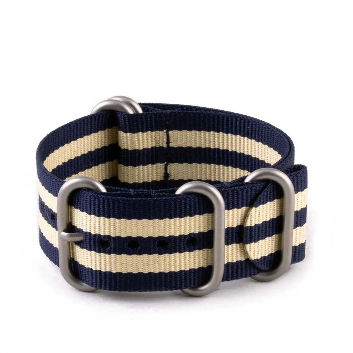a??Zulu nato watch band 5 rings - Nylon / fabric (solid color, stripes, pattern)