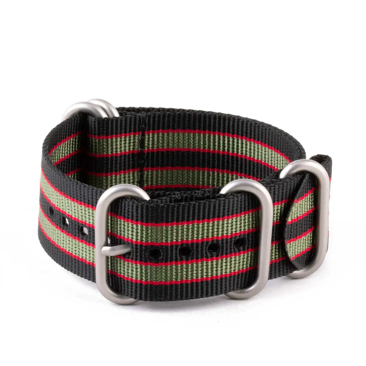a??Zulu nato watch band 5 rings - Nylon / fabric (solid color, stripes, pattern)