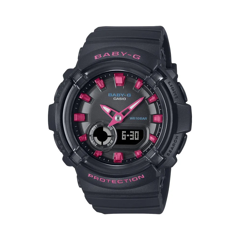    Baby-G Analog-Digital Black Resin Strap Women's Watch BGA-280DN-1ADR 