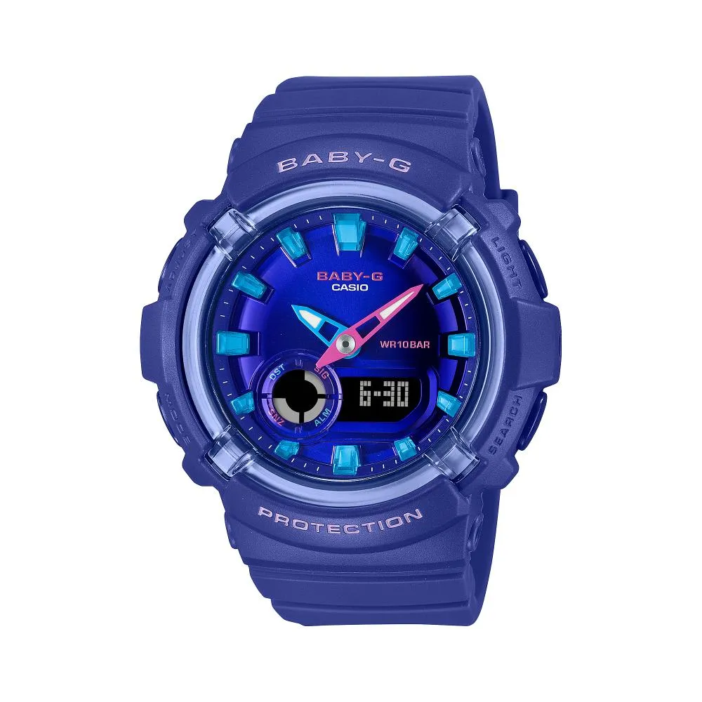    Baby-G Analog-Digital Blue Resin Strap Women's Watch BGA-280DN-2ADR 