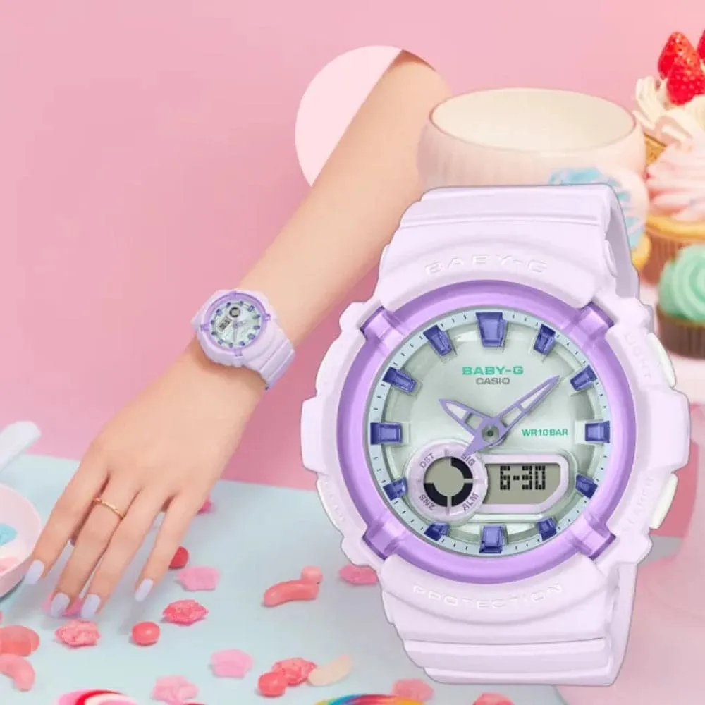Baby-G Analog-Digital Purple Women Watch BGA-280SW-6ADR