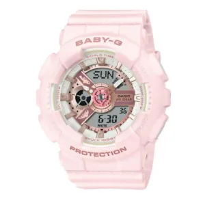    Baby-G Aqua Planet Collaboration Digital Analog Pink Resin Strap Women's Watch BA-110AQ-4ADR-P 