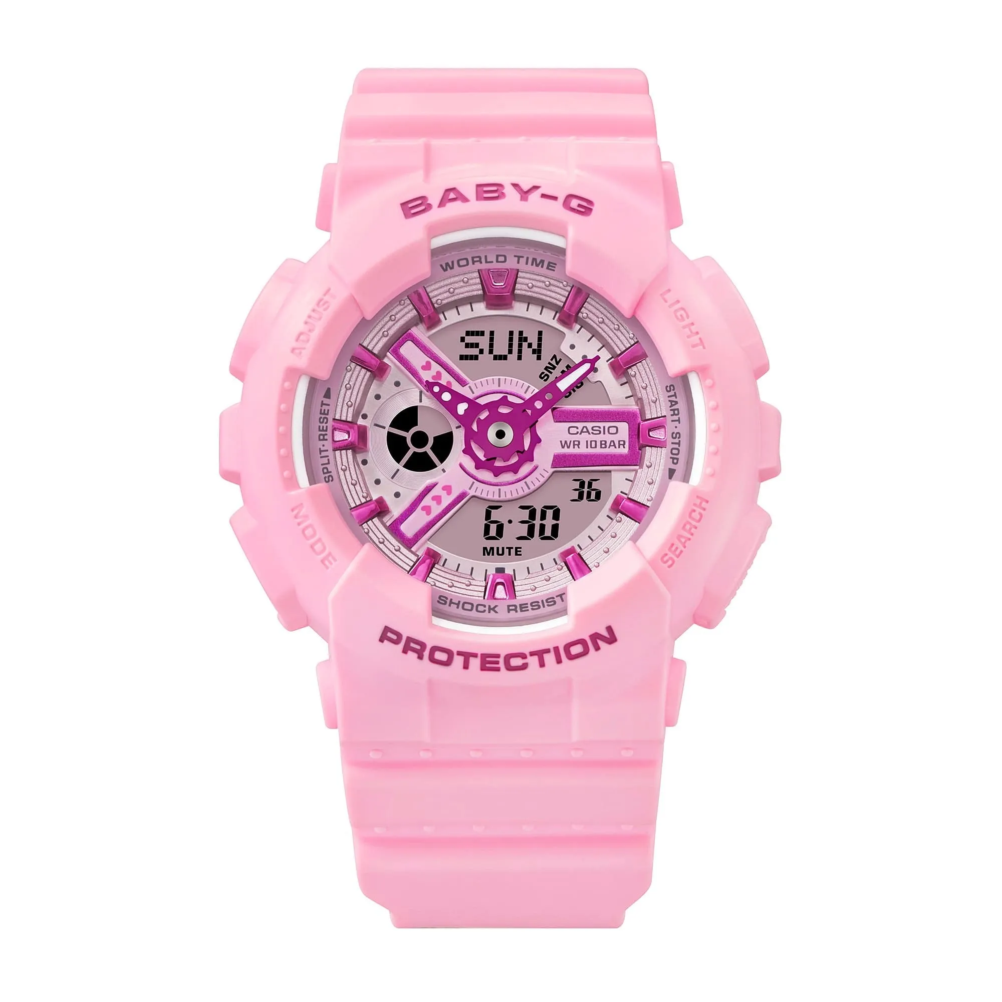 Baby-G BA-110 Series Light Pink Resin Watch BA-110YK-4ADR