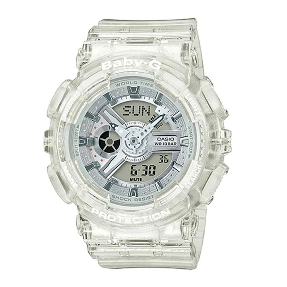    BABY-G BA-110CR-7ADR-P DIGITAL QUARTZ WHITE RESIN WOMEN'S WATCH 