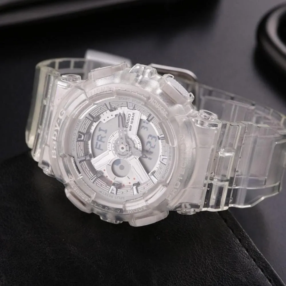 Baby-G BA-110CR-7ADR-P DIGITAL QUARTZ WHITE RESIN WOMEN'S WATCH