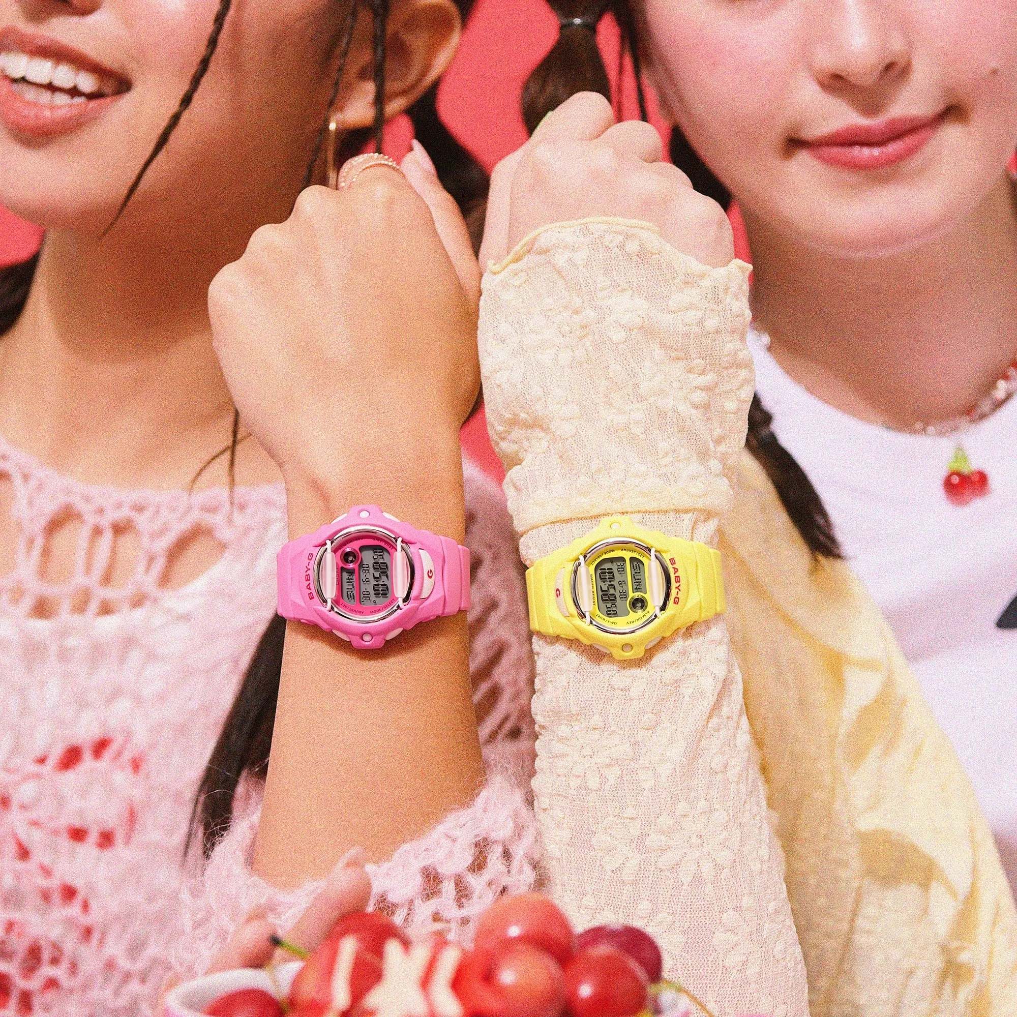 Baby-G BG-169CH-4DR-P PINK CHERRY-ON-TOP DIGITAL WATCH