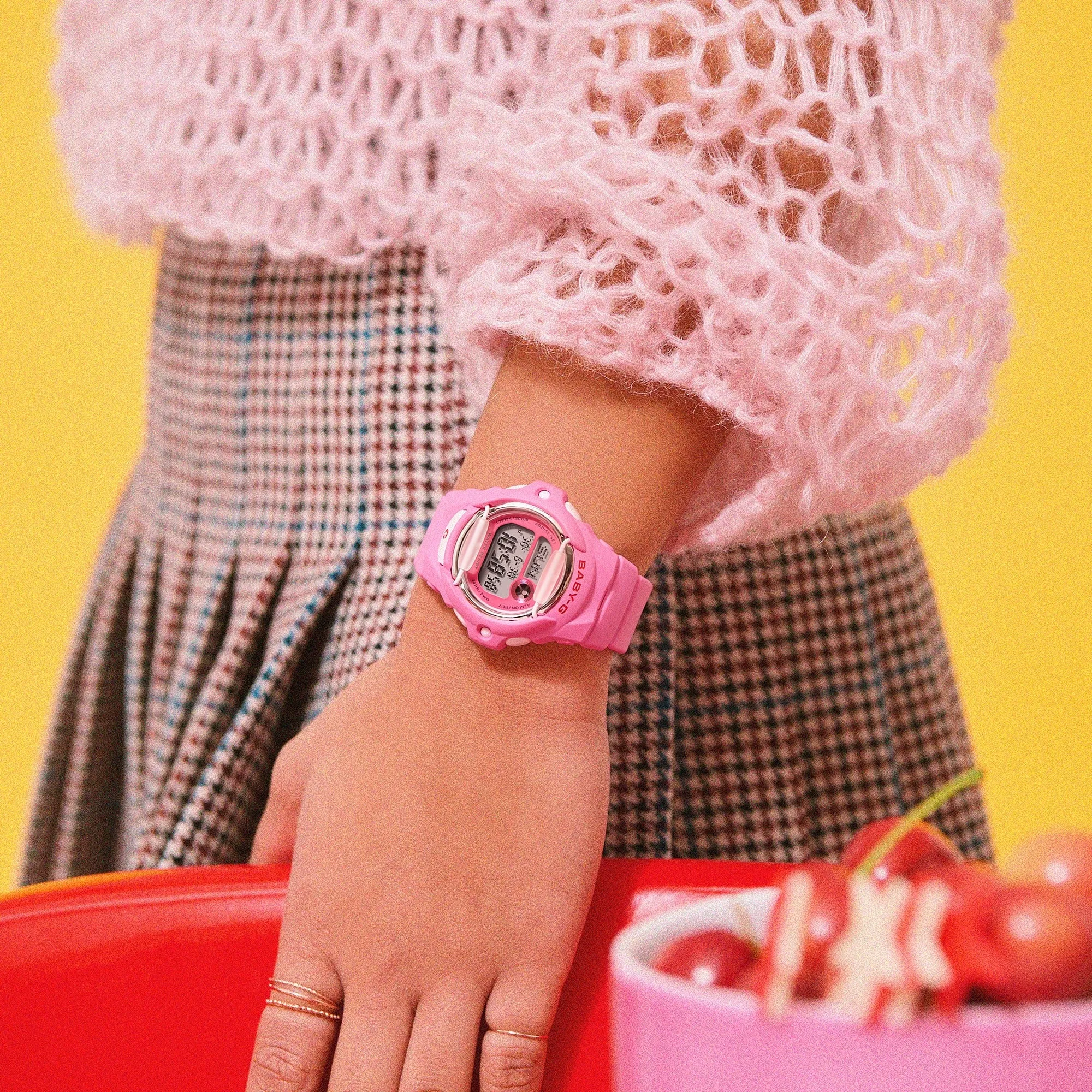 Baby-G BG-169CH-4DR-P PINK CHERRY-ON-TOP DIGITAL WATCH
