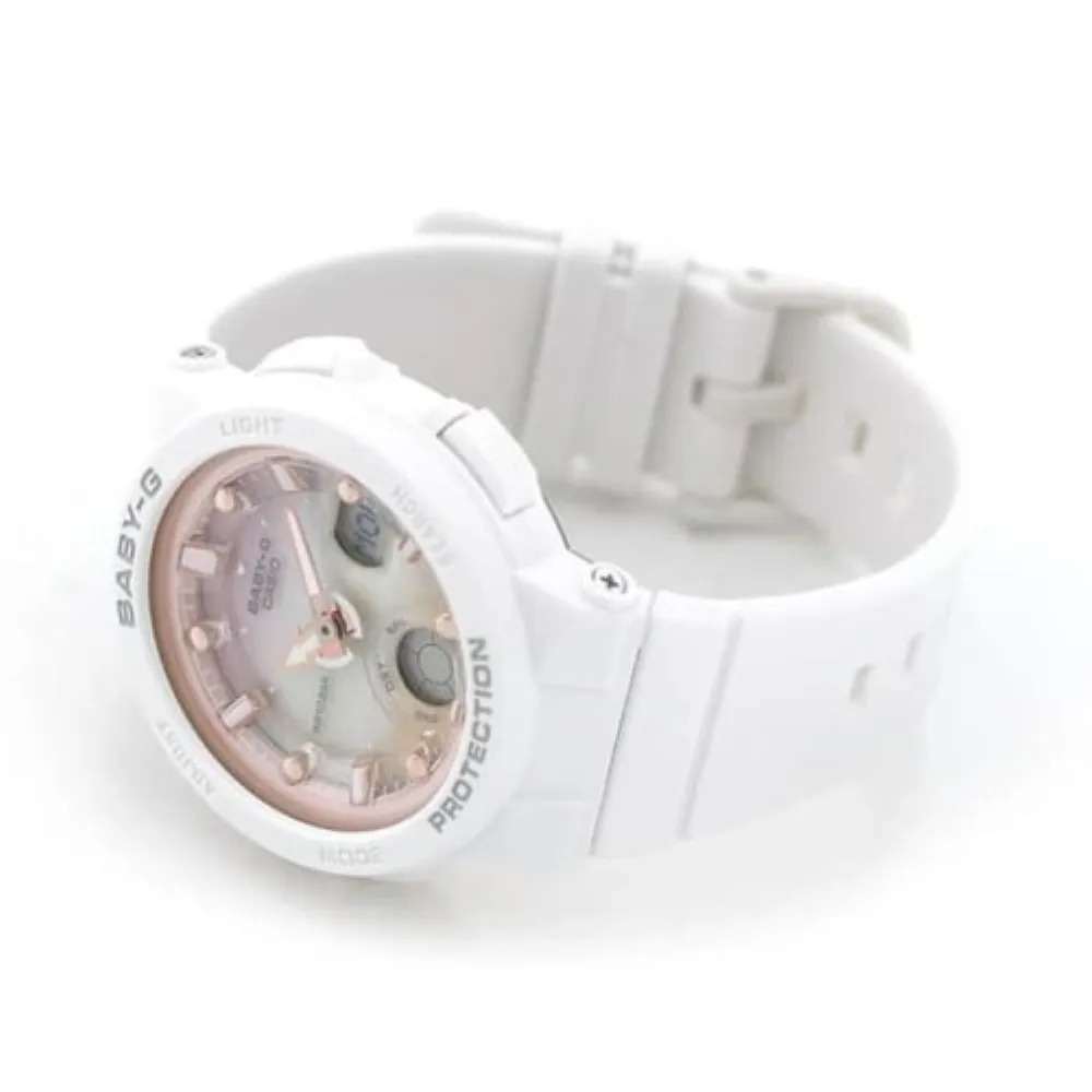 Baby-G BGA-250-7A2DR DIGITAL QUARTZ WHITE RESIN WOMEN'S WATCH