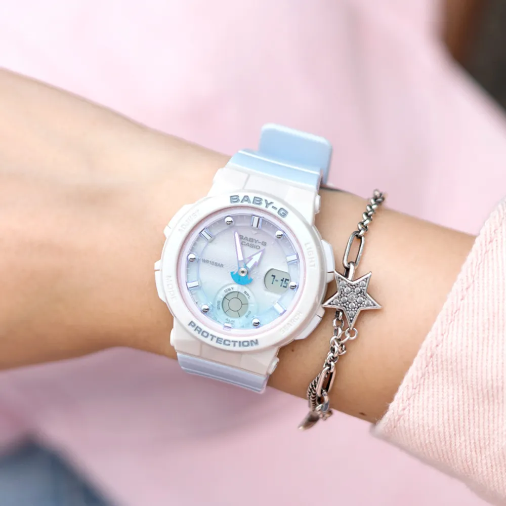 Baby-G BGA-250-7A3DR NEON ILLUMINATOR WOMEN'S WATCH