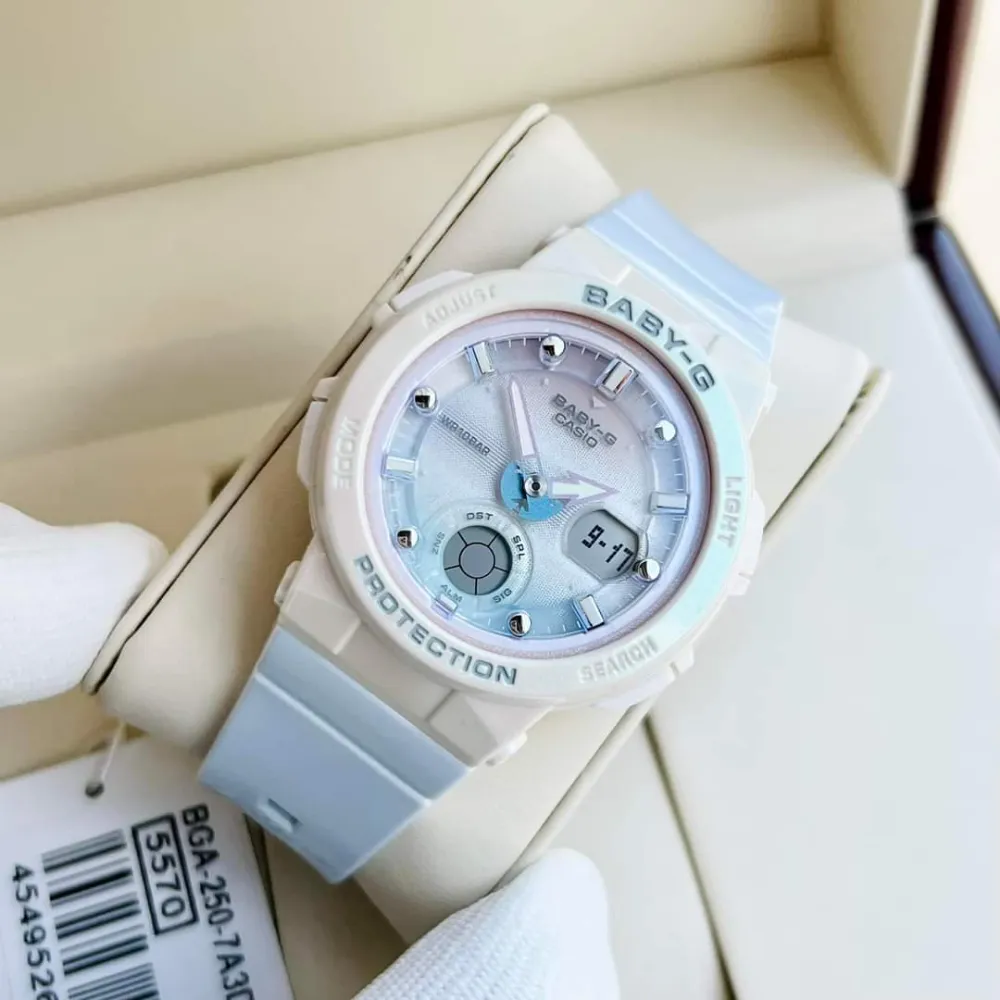 Baby-G BGA-250-7A3DR NEON ILLUMINATOR WOMEN'S WATCH