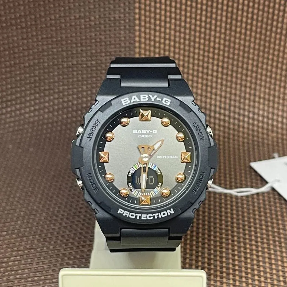 Baby-G BGA-320 Series Black Resin Strap Women Watch BGA-320-1ADR