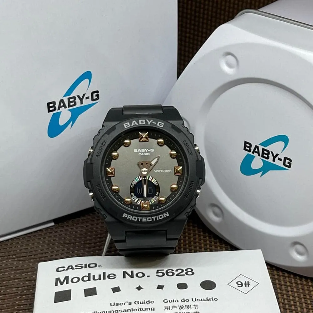 Baby-G BGA-320 Series Black Resin Strap Women Watch BGA-320-1ADR
