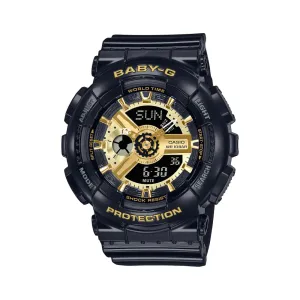    Baby-G Digital-Analogue Black Resin Strap Women Watch BA-110X-1ADR-P 
