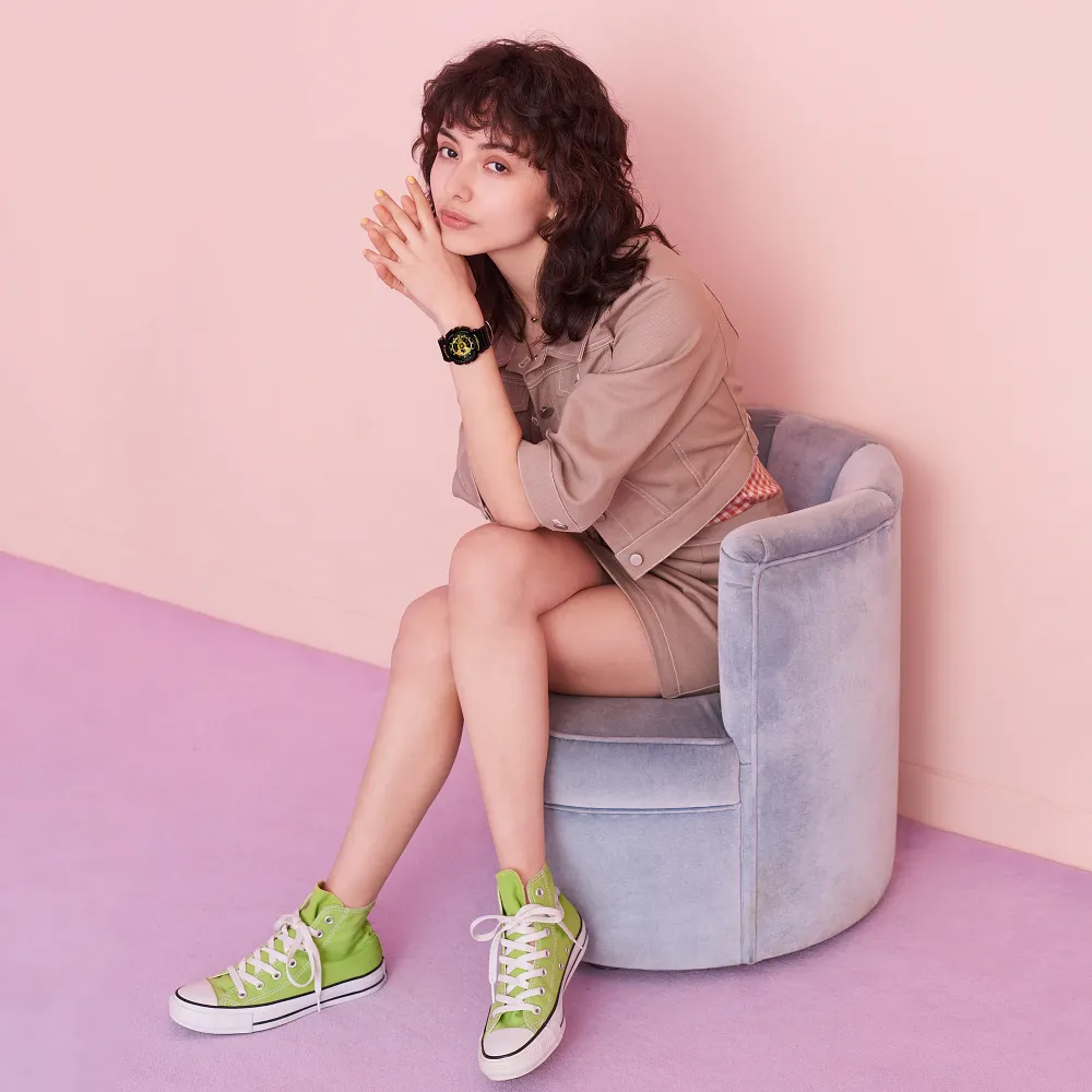 Baby-G Digital-Analogue Black Resin Strap Women Watch BA-110X-1ADR