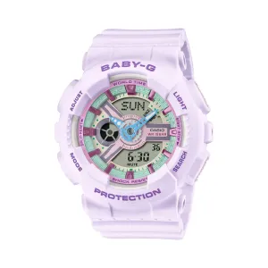    Baby-G Digital-Analogue Purple Resin Strap Women Watch BA-110XPM-6ADR 