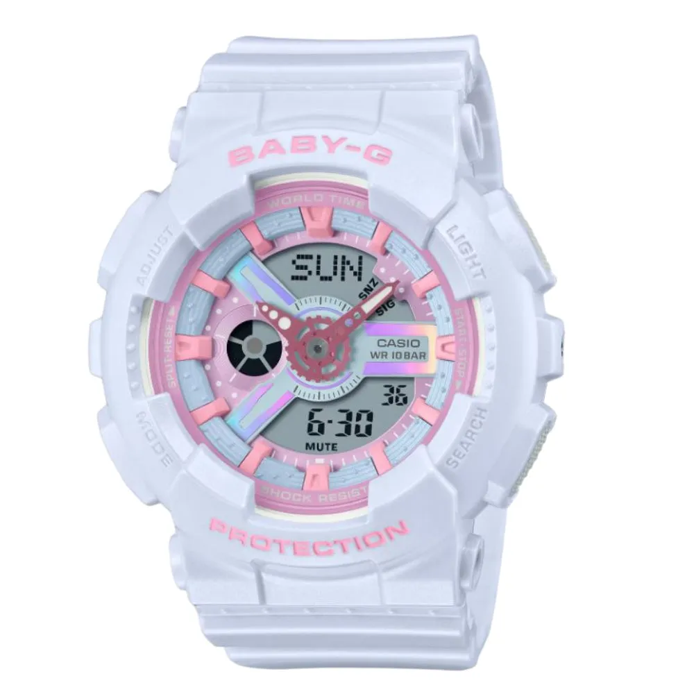    Baby-G Digital-Analogue Resin Strap Women Watch BA-110FH-2ADR-P 