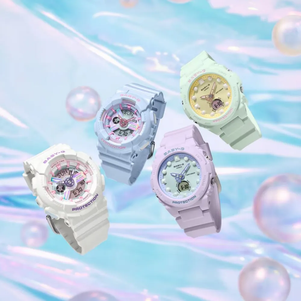Baby-G Digital-Analogue Resin Strap Women Watch BA-110FH-2ADR-P