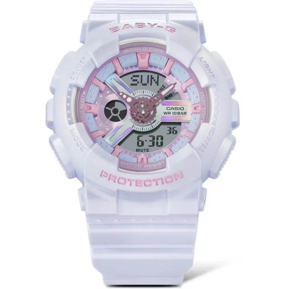 Baby-G Digital-Analogue Resin Strap Women Watch BA-110FH-2ADR-P