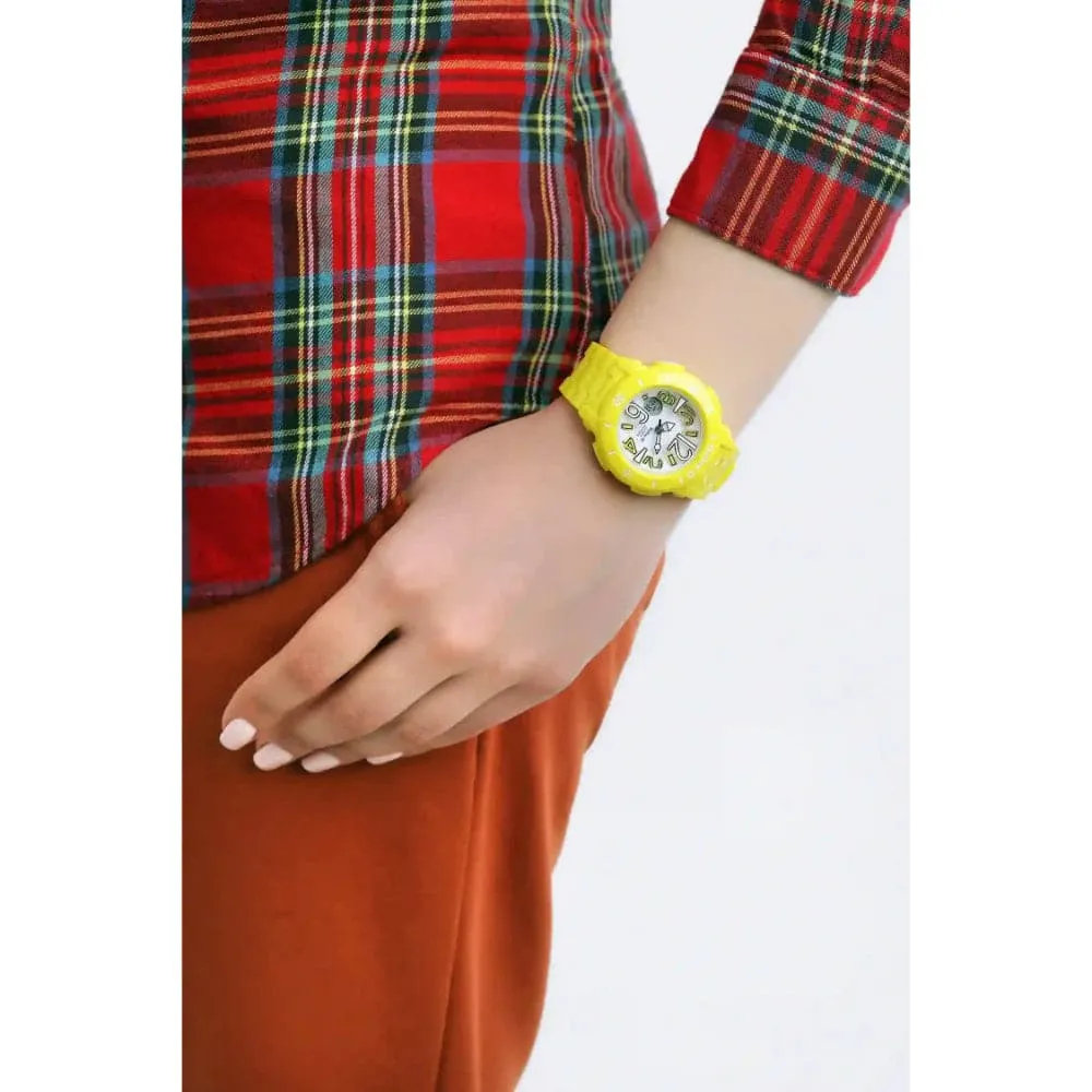 Baby-G Digital-Analogue Yellow Resin Strap Women Watch BGA-170-9BDR-P
