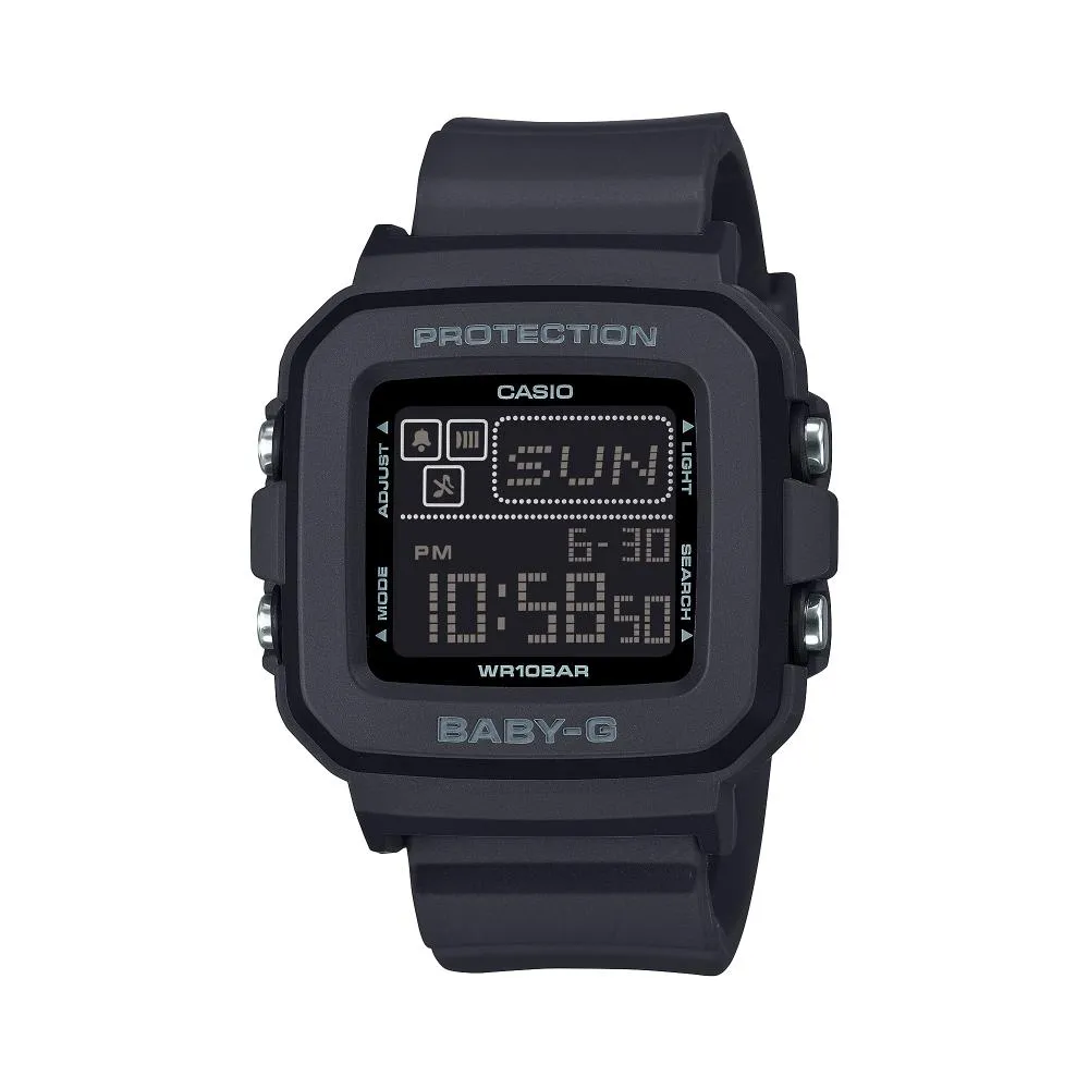    Baby-G Digital Black Resin Strap Women's Watch BGD-10-1DR 