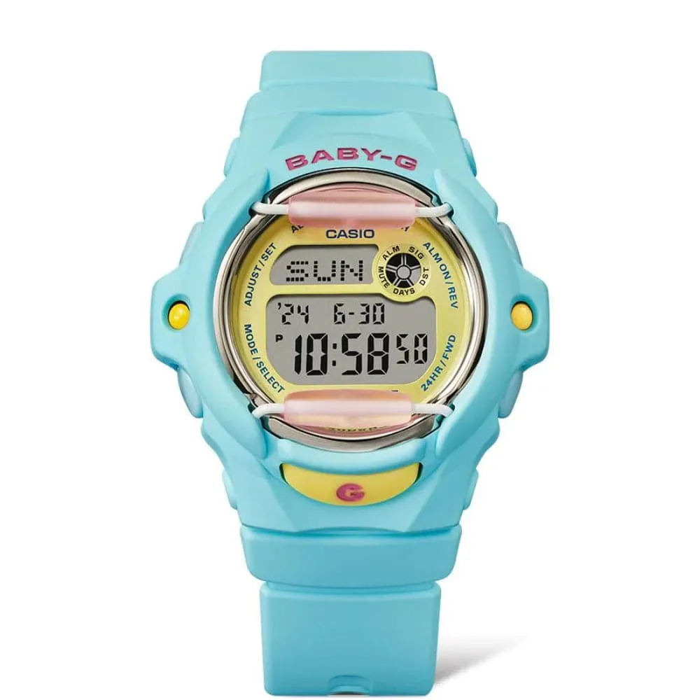 Baby-G Digital Blue Resin Strap Women Watch BG-169PB-2DR