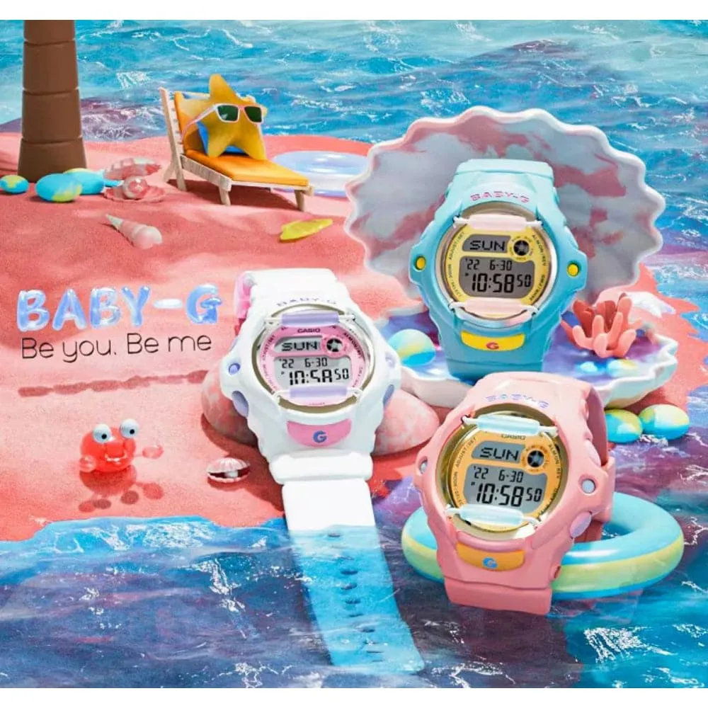 Baby-G Digital Blue Resin Strap Women Watch BG-169PB-2DR