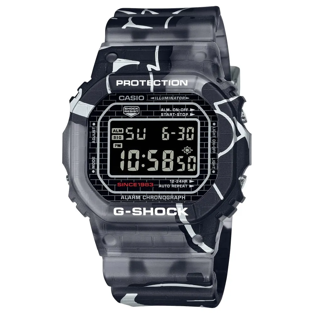    Baby-G Digital Gray Resin Strap Men Watch DW-5000SS-1DR-P 