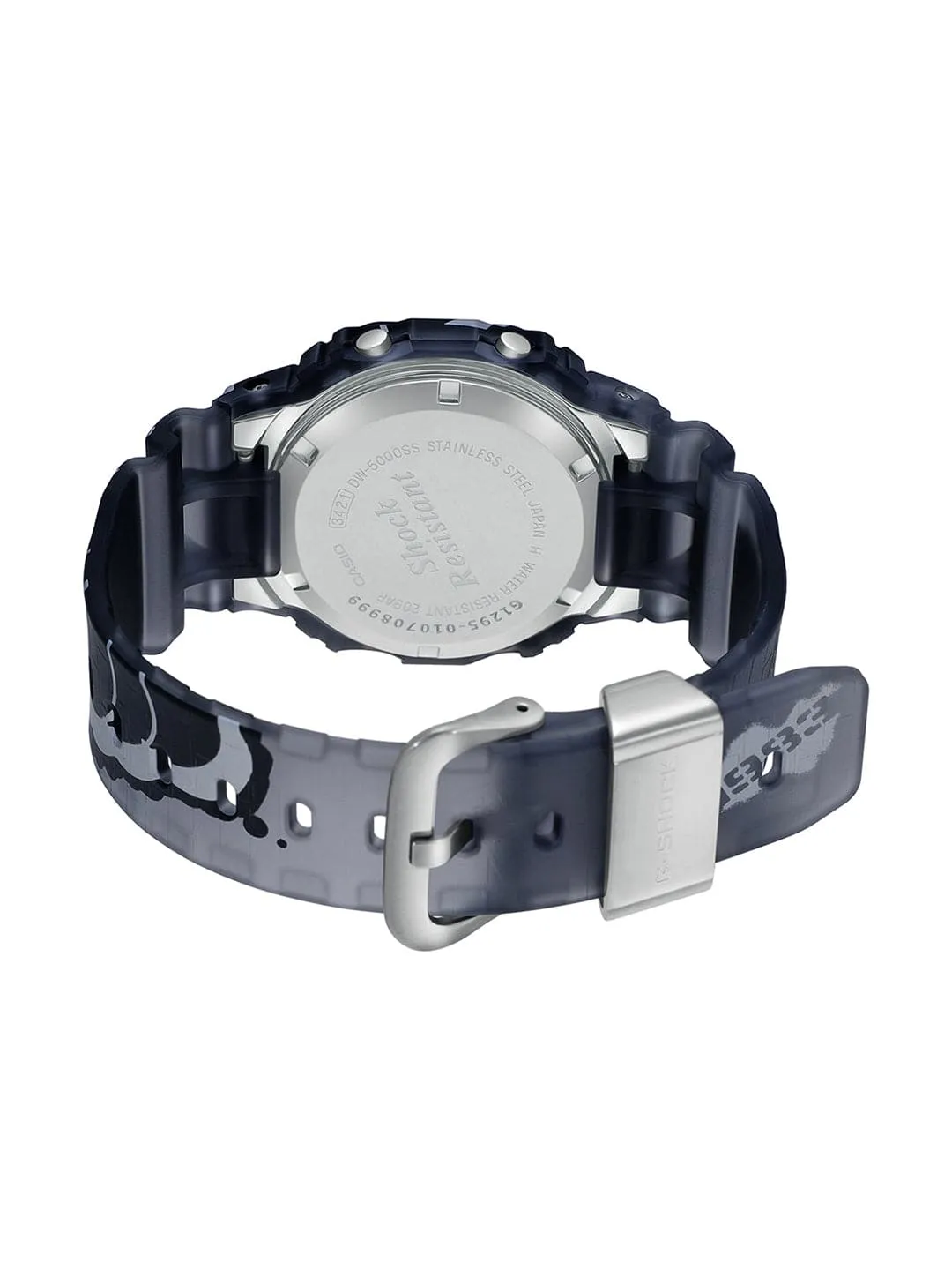 Baby-G Digital Gray Resin Strap Men Watch DW-5000SS-1DR-P